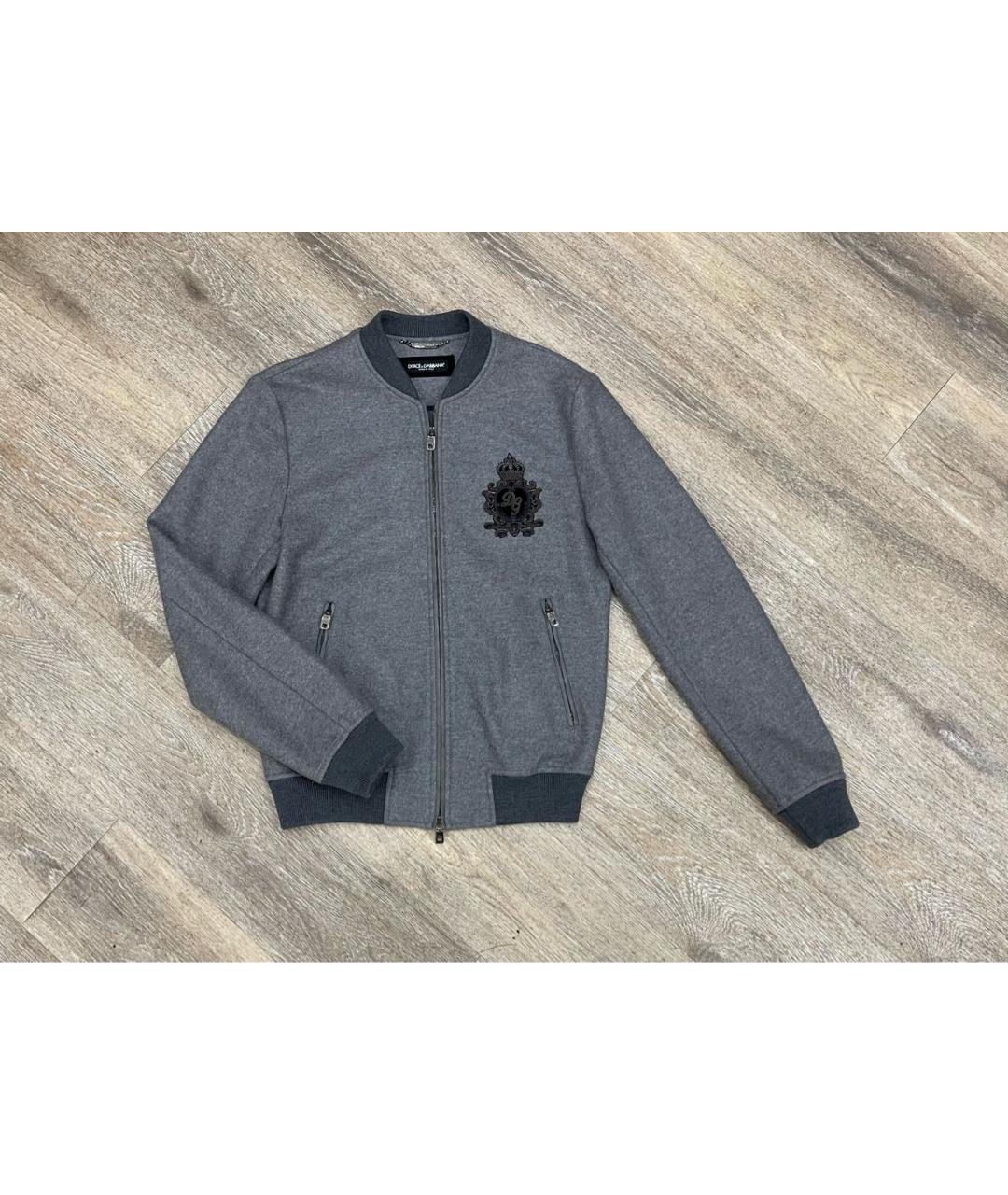 DOLCE&GABBANA Серый хлопковый кардиган, фото 5