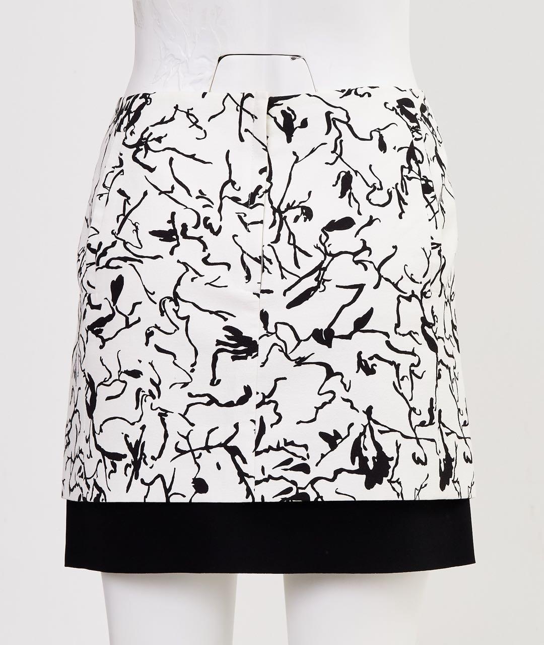 BALENCIAGA Белая хлопковая юбка мини, фото 2