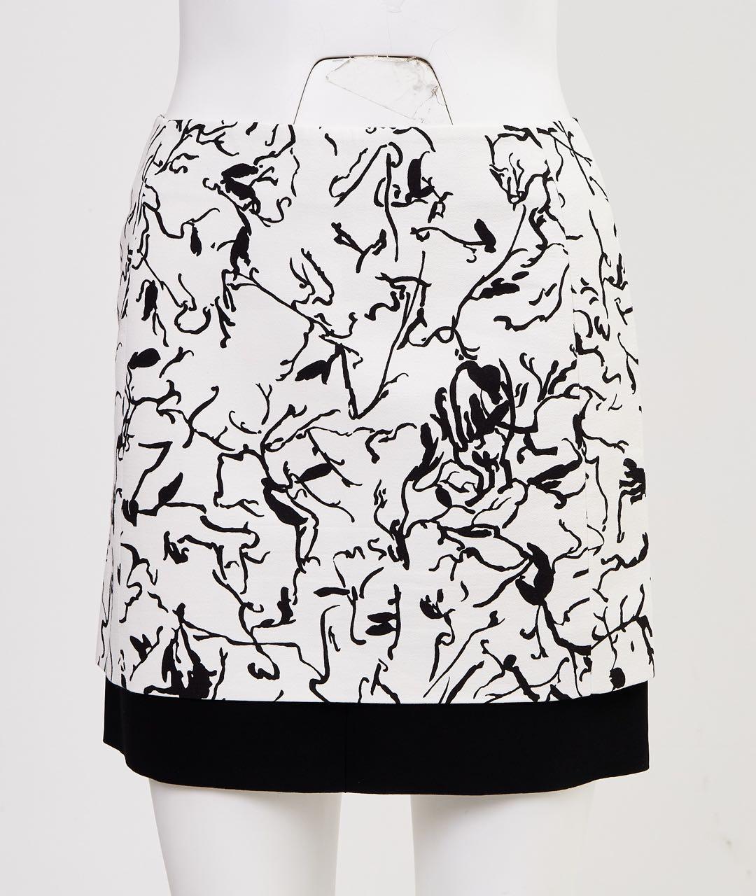 BALENCIAGA Белая хлопковая юбка мини, фото 5