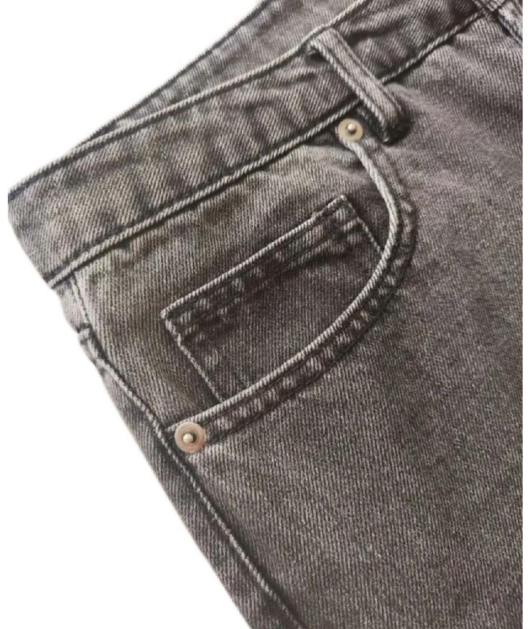 12 STOREEZ Антрацитовые хлопковые джинсы слим, фото 5