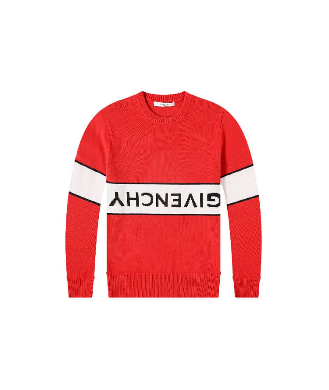 GIVENCHY Красный хлопковый джемпер / свитер, фото 1