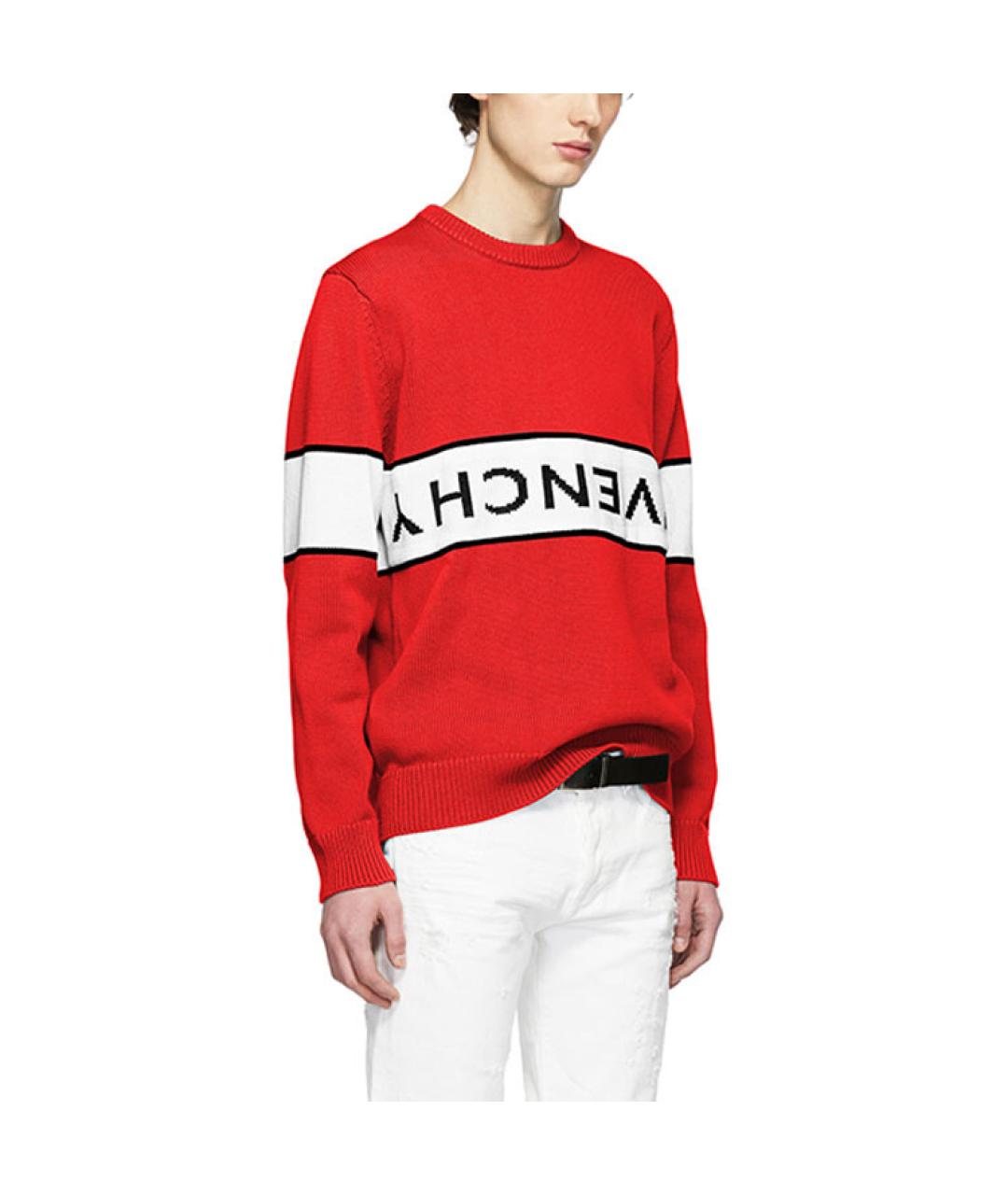 GIVENCHY Красный хлопковый джемпер / свитер, фото 4