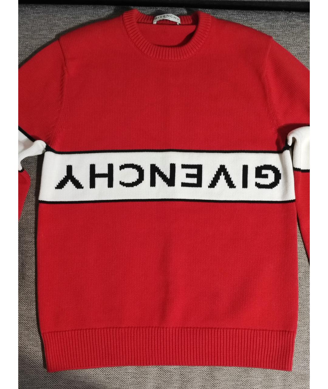 GIVENCHY Красный хлопковый джемпер / свитер, фото 3