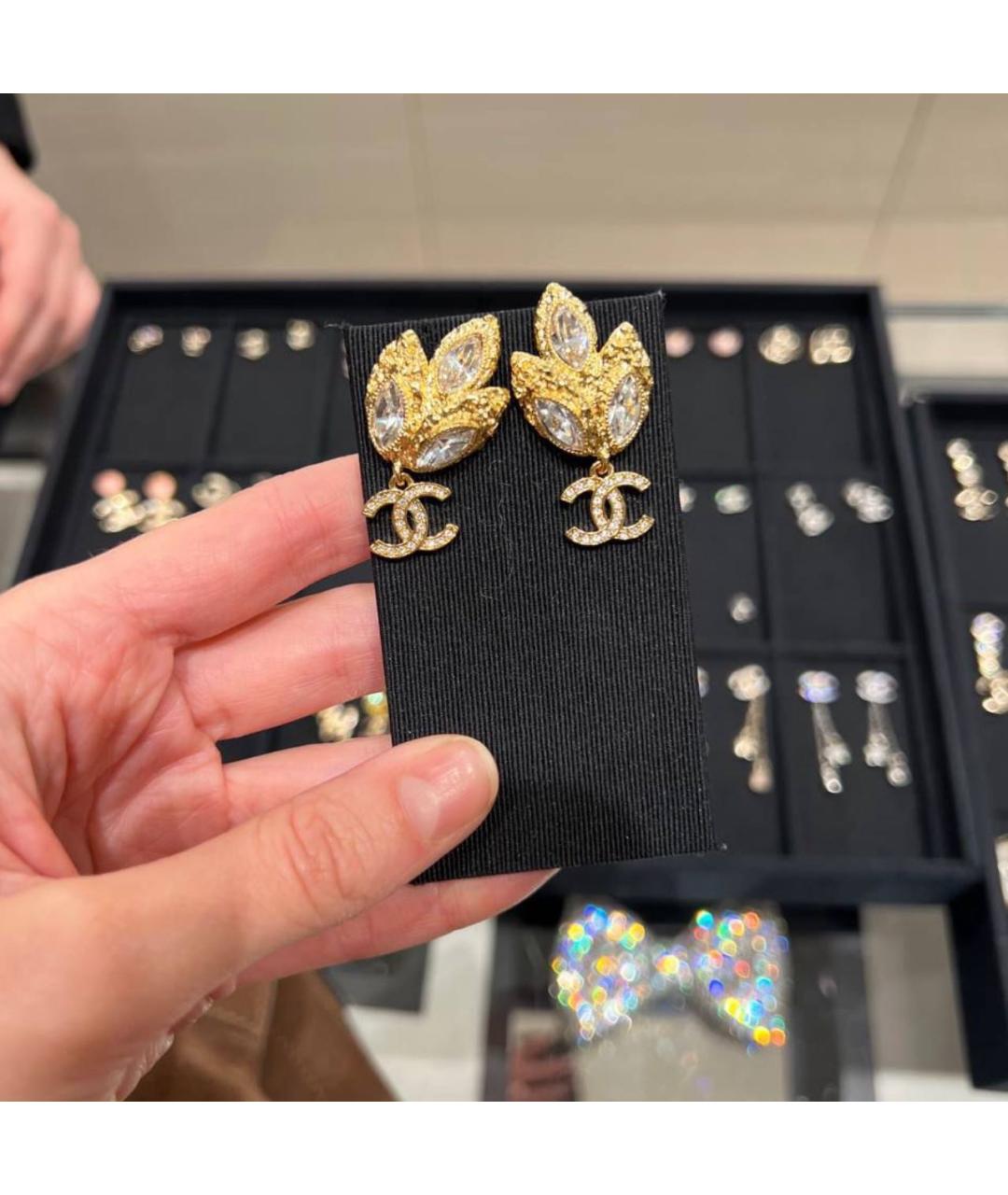 CHANEL Мульти металлические серьги, фото 3