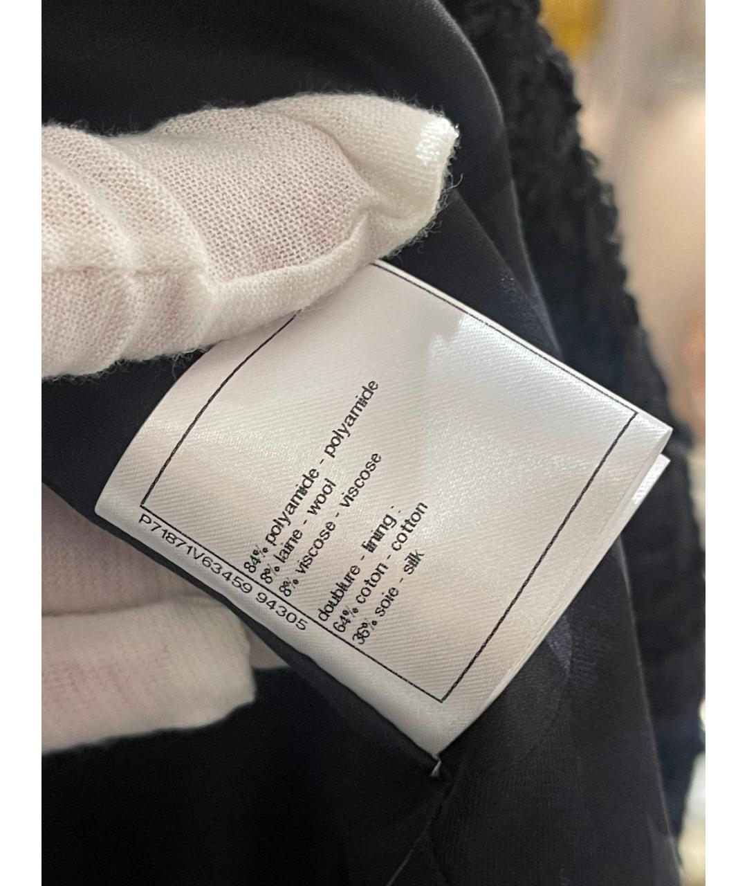 CHANEL Черное шерстяное пальто, фото 6