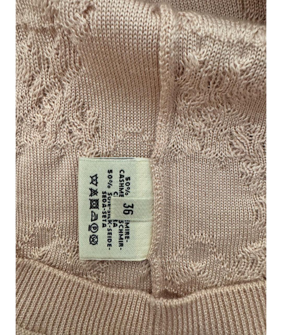 HERMES Розовое кашемировое повседневное платье, фото 4