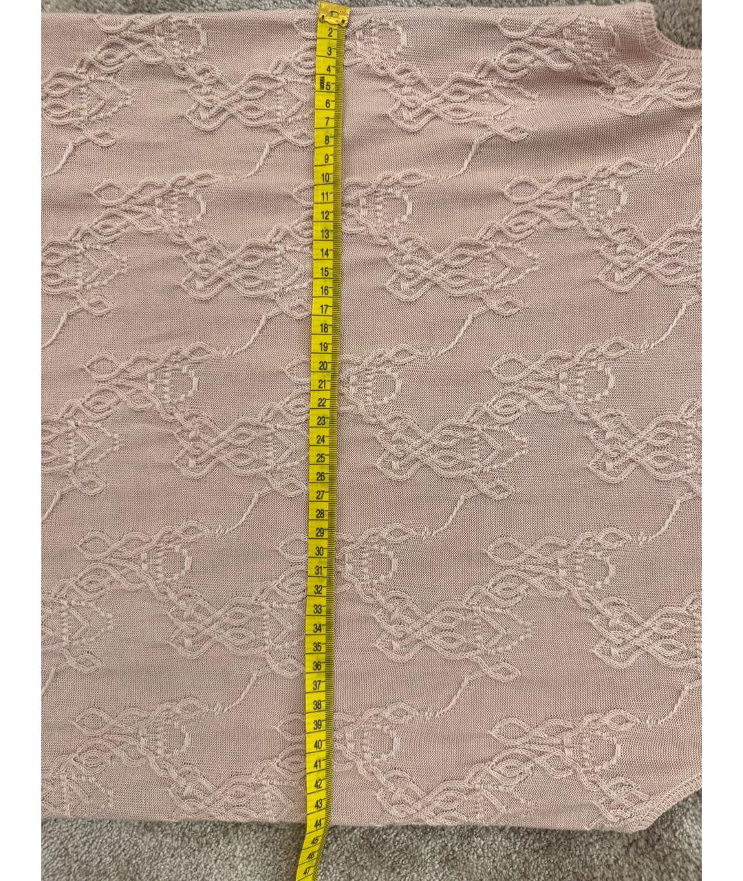 HERMES Розовое кашемировое повседневное платье, фото 6