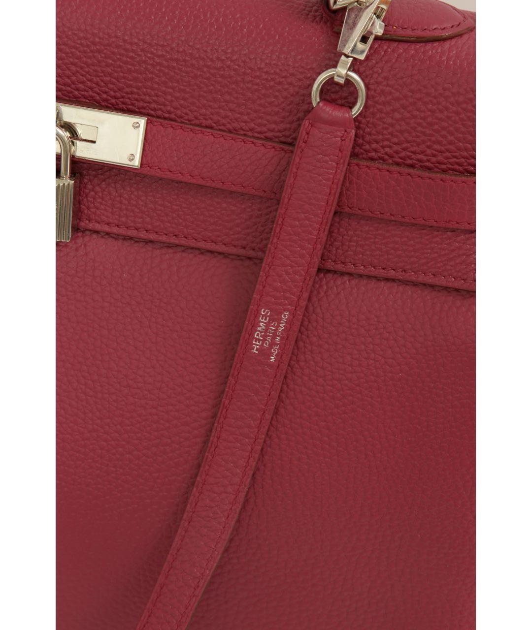 HERMES Розовая кожаная сумка через плечо, фото 7