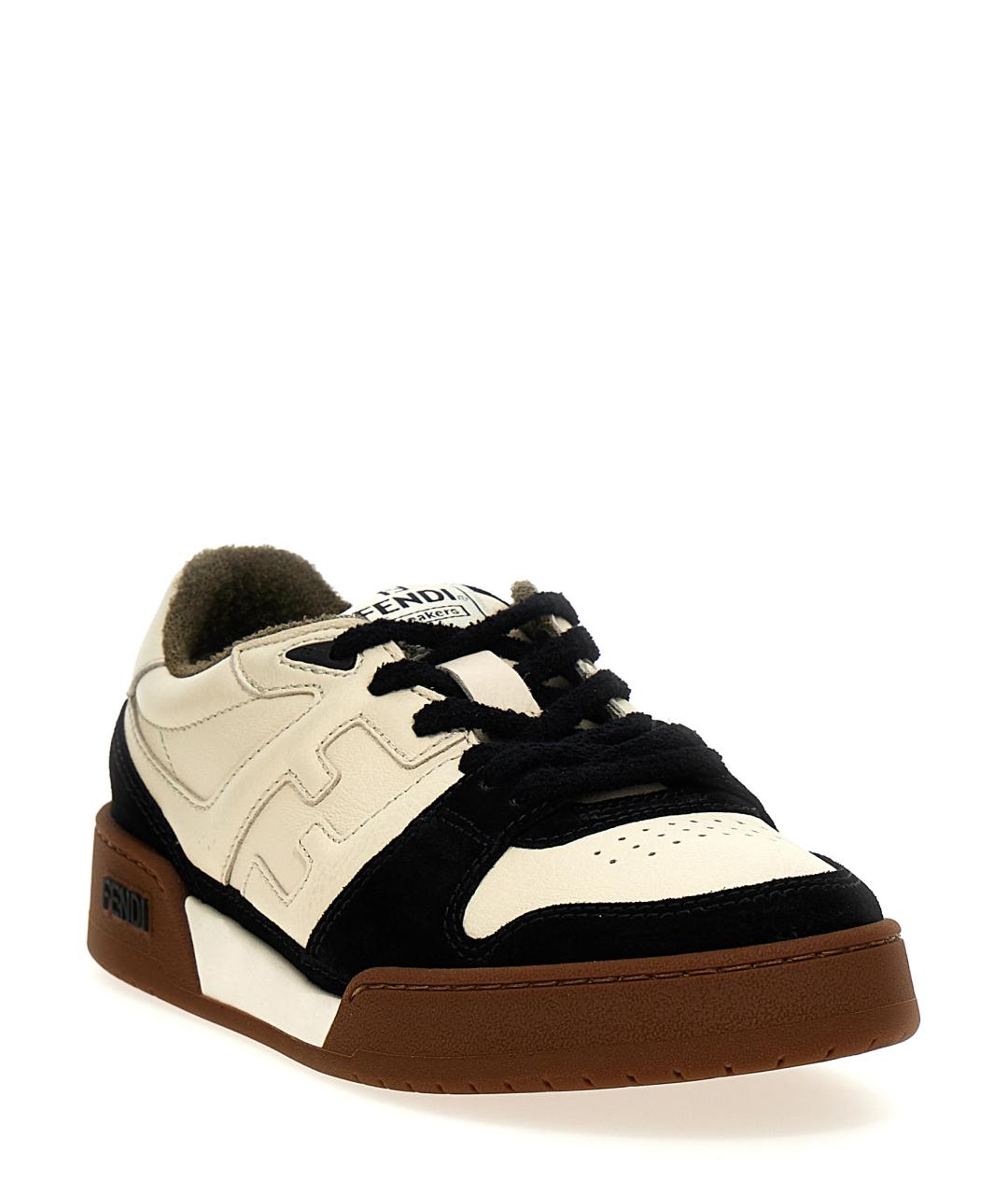 FENDI Мульти кожаные низкие кроссовки / кеды, фото 2