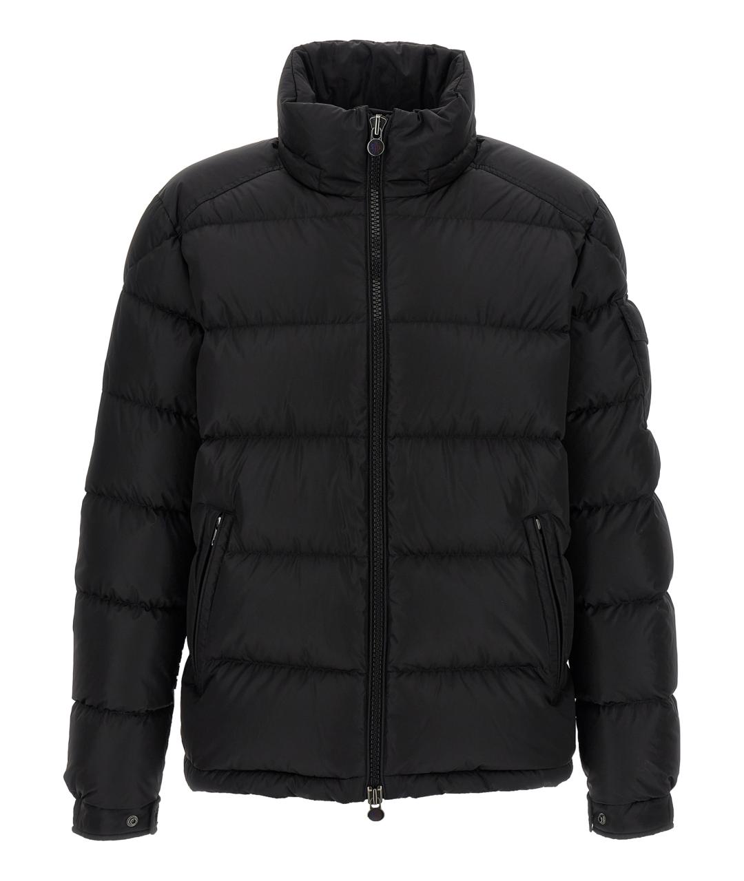 MONCLER Черный полиамидовый пуховик, фото 2