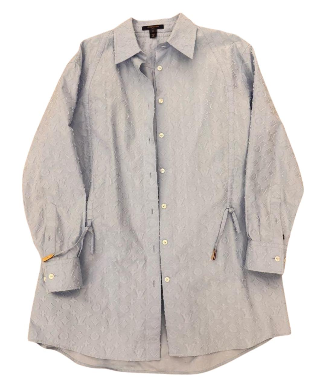 LOUIS VUITTON Голубая хлопковая рубашка, фото 1