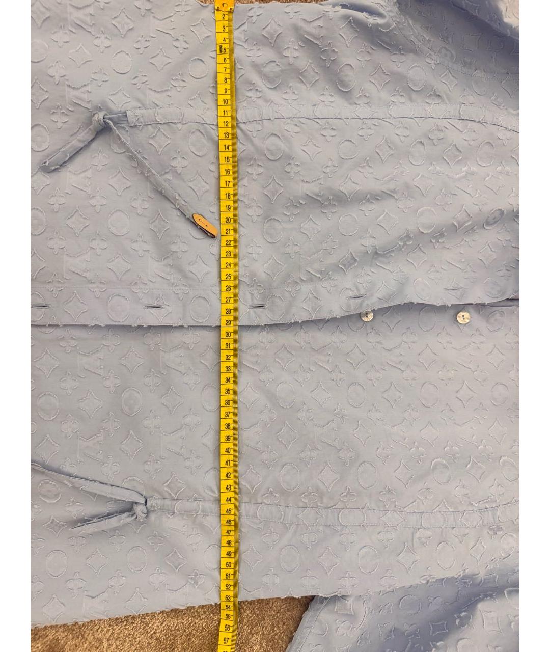 LOUIS VUITTON Голубая хлопковая рубашка, фото 4