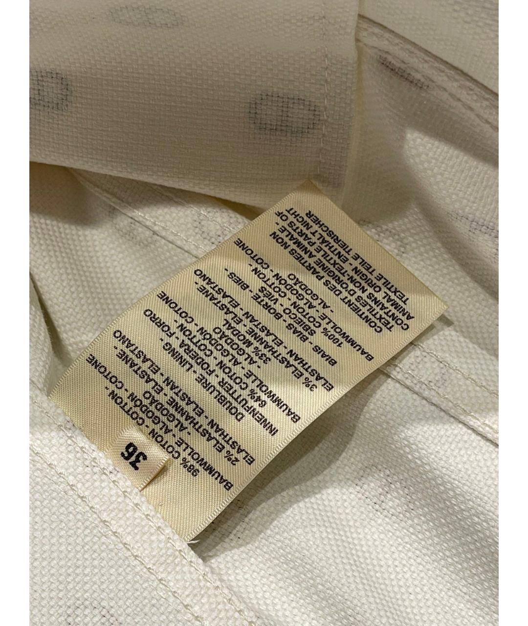 HERMES Белое хлопковое пальто, фото 5