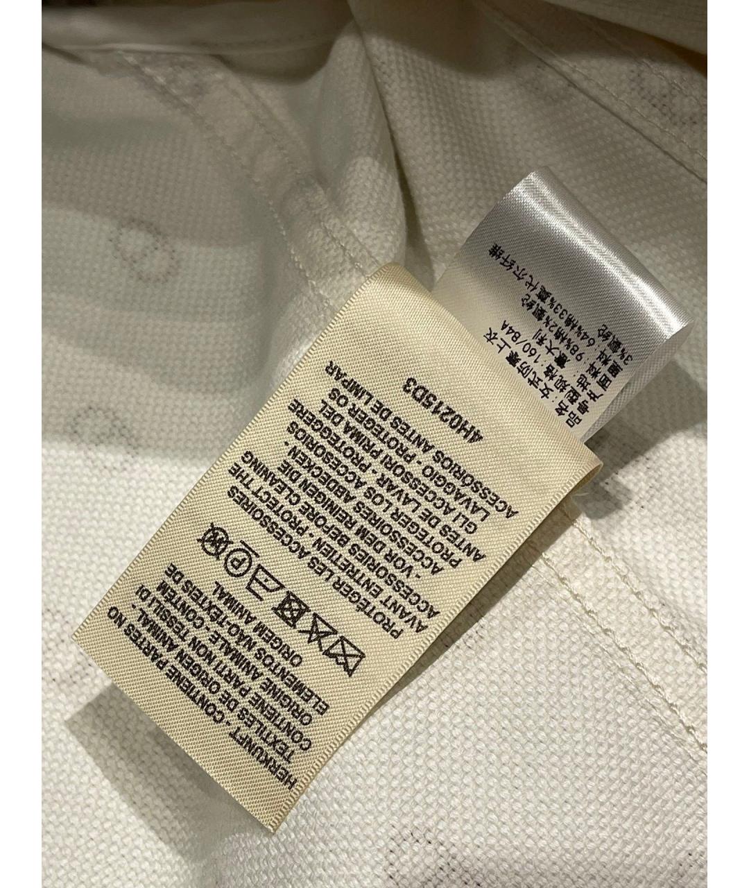 HERMES Белое хлопковое пальто, фото 6