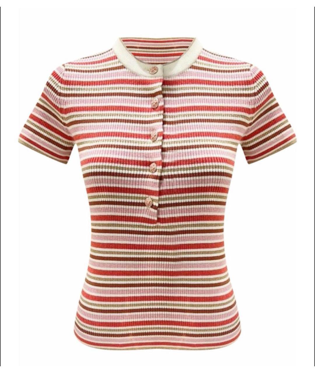 CHANEL Мульти хлопко-эластановая футболка, фото 1