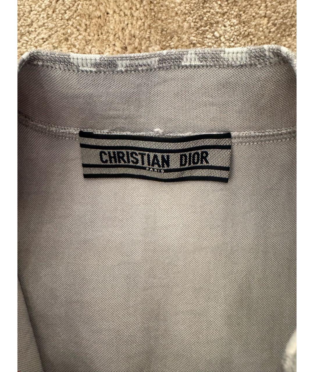 CHRISTIAN DIOR Серое полиамидовое повседневное платье, фото 3