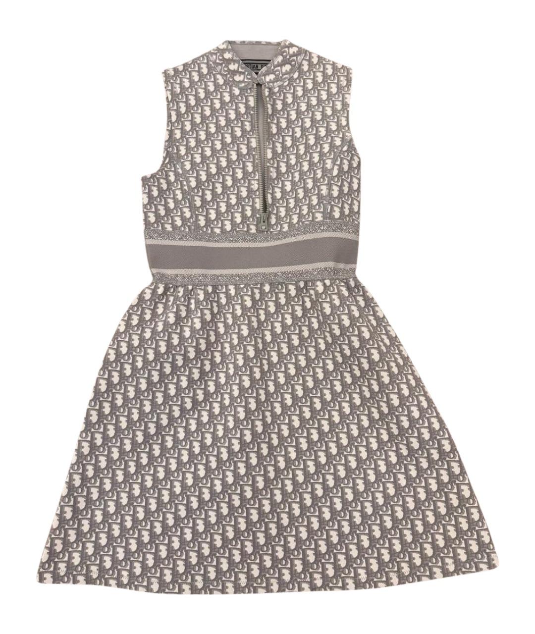 CHRISTIAN DIOR Серое полиамидовое повседневное платье, фото 1