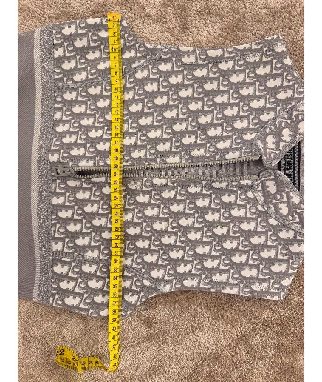 CHRISTIAN DIOR Серое полиамидовое повседневное платье, фото 7