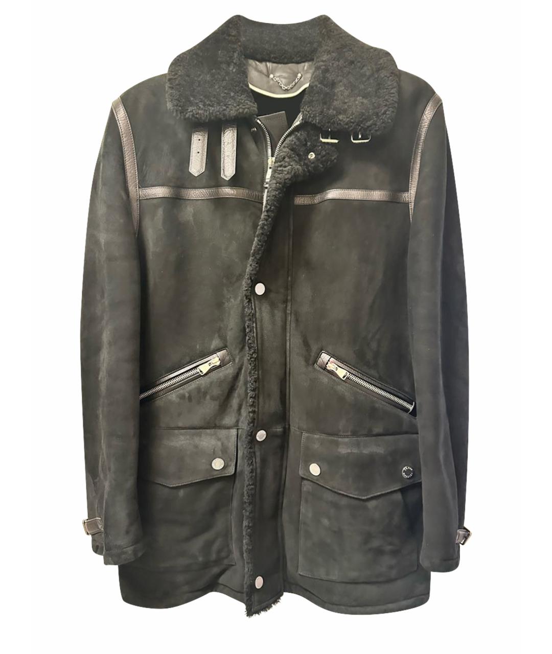 LOUIS VUITTON Черная замшевая дубленка/шуба, фото 1