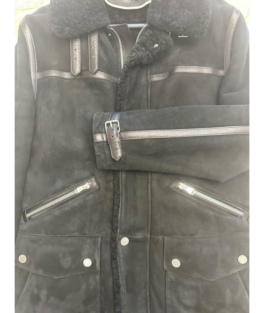 LOUIS VUITTON Черная замшевая дубленка/шуба, фото 4