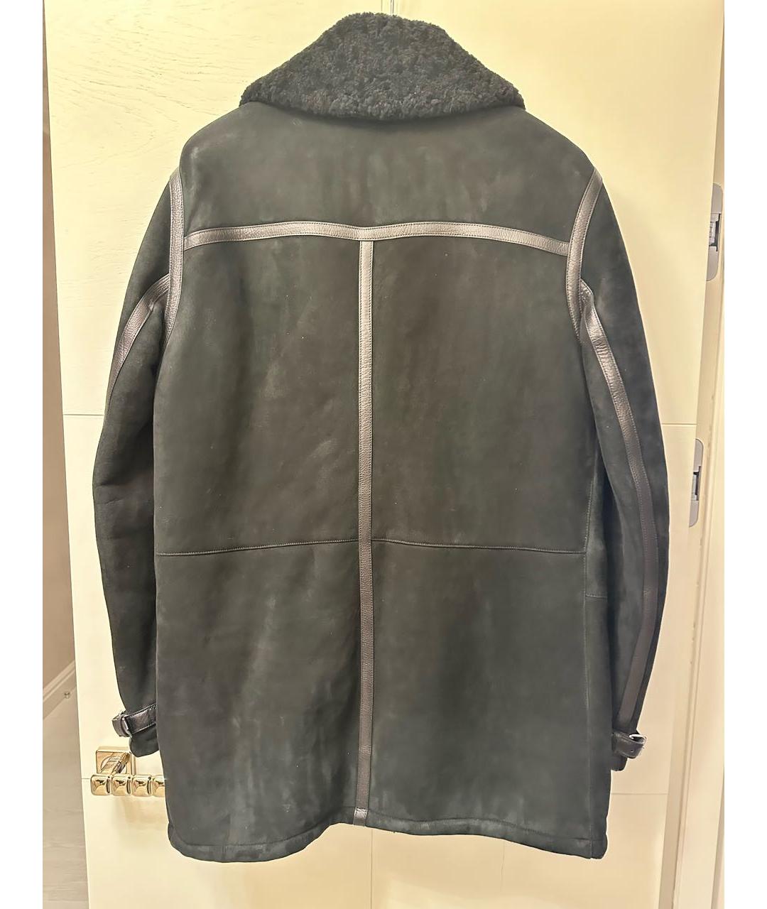 LOUIS VUITTON Черная замшевая дубленка/шуба, фото 2