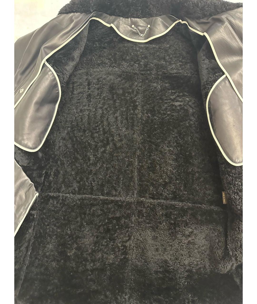 LOUIS VUITTON Черная замшевая дубленка/шуба, фото 5