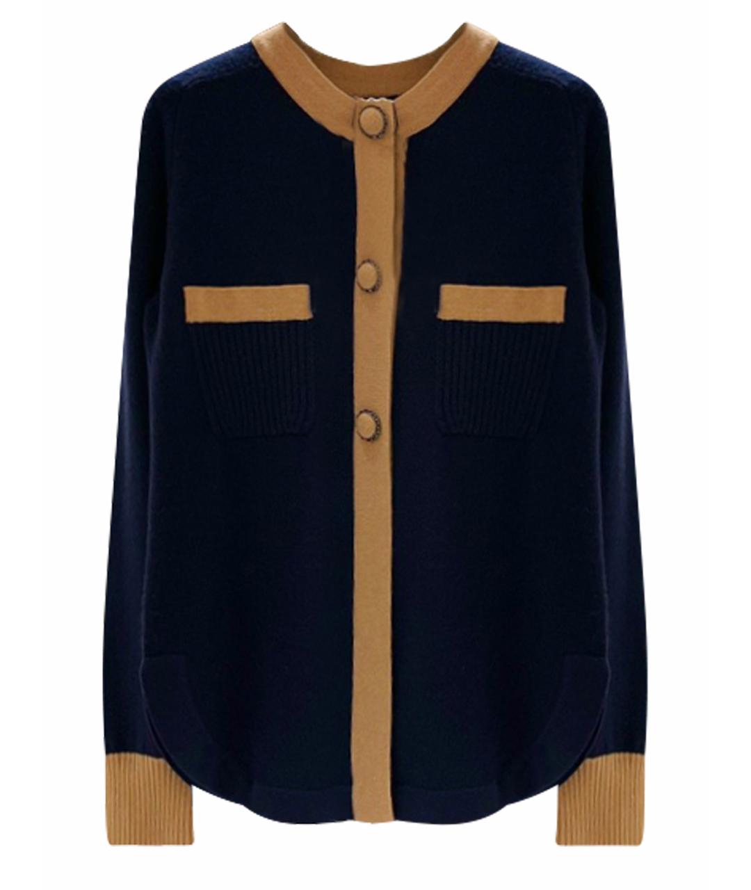 CHANEL Темно-синее кашемировое пальто, фото 1