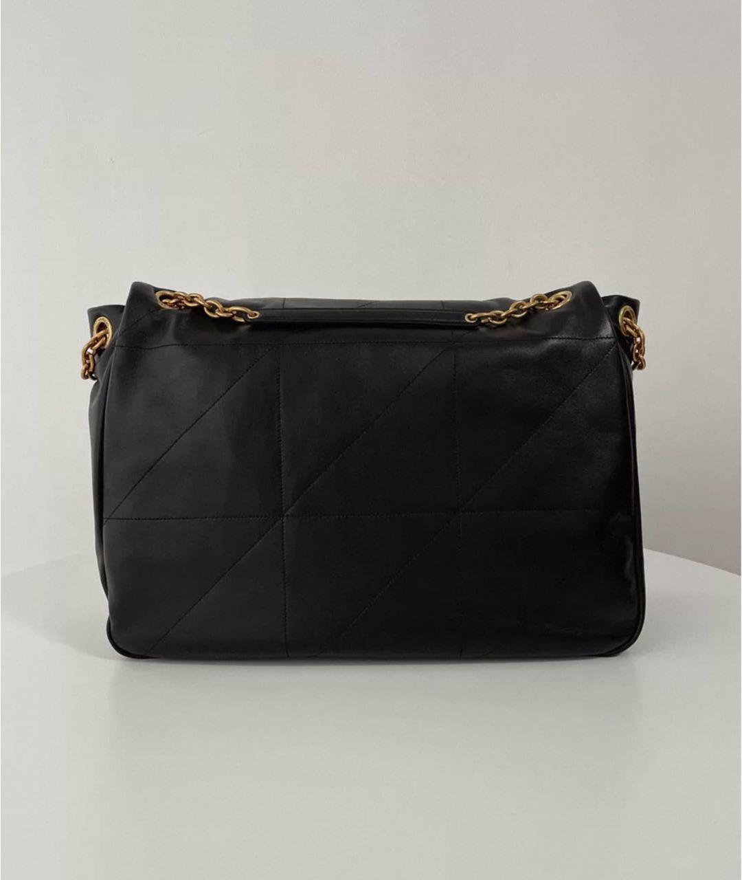 SAINT LAURENT Черная кожаная сумка через плечо, фото 2