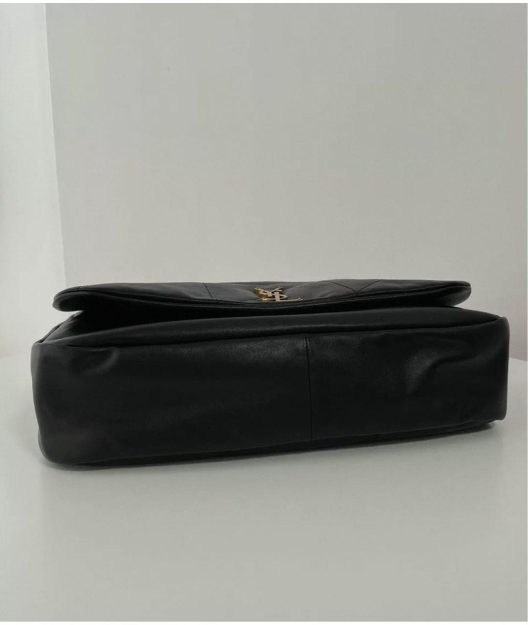 SAINT LAURENT Черная кожаная сумка через плечо, фото 6