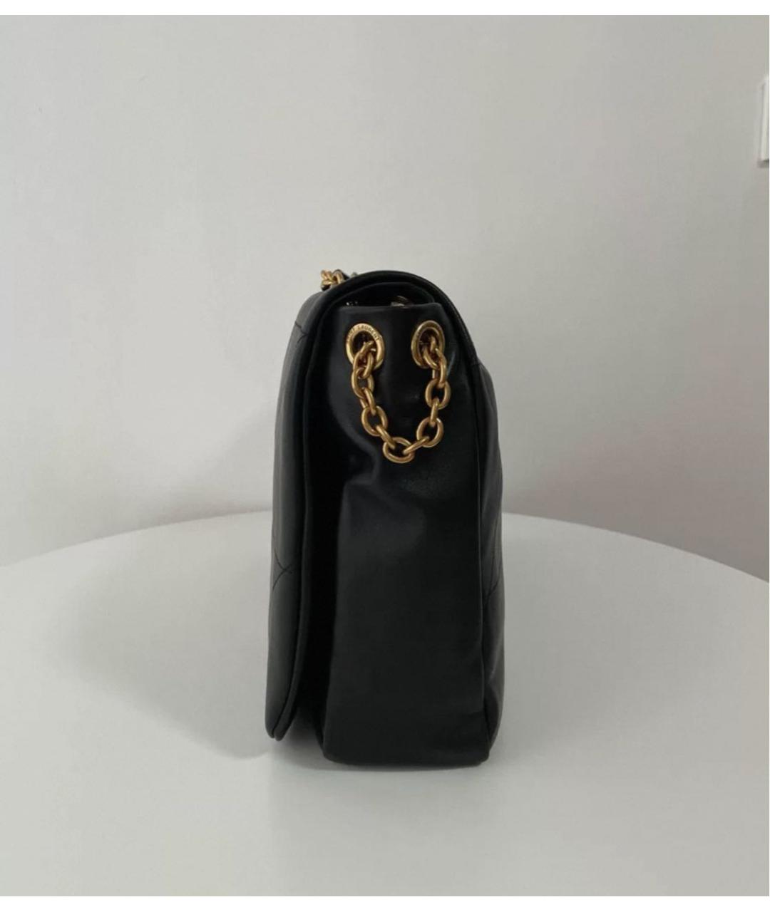 SAINT LAURENT Черная кожаная сумка через плечо, фото 5