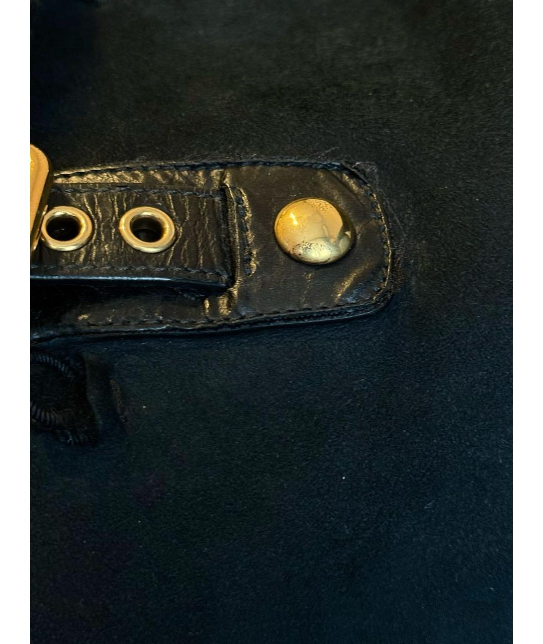 MIU MIU Черная меховая дубленка, фото 3