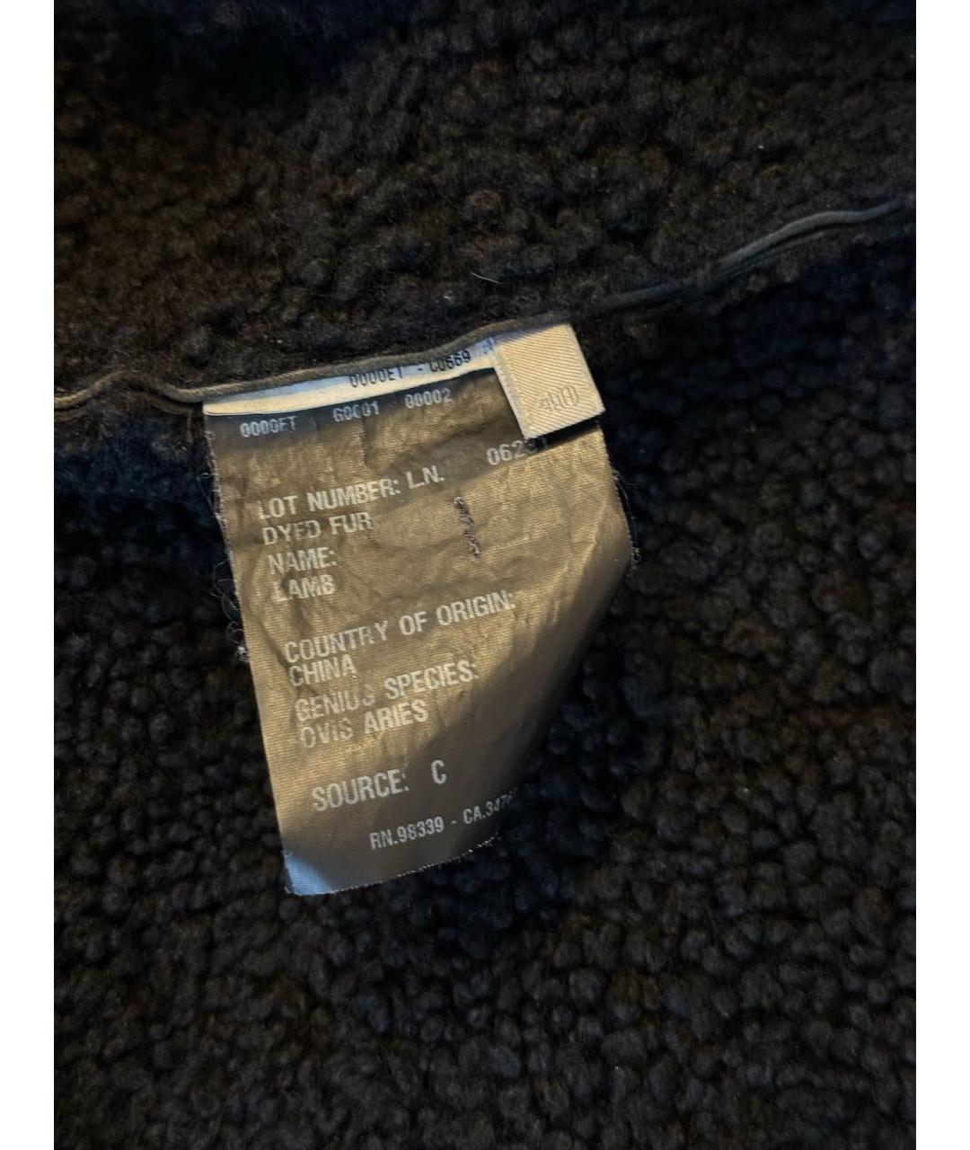 MIU MIU Черная меховая дубленка, фото 5