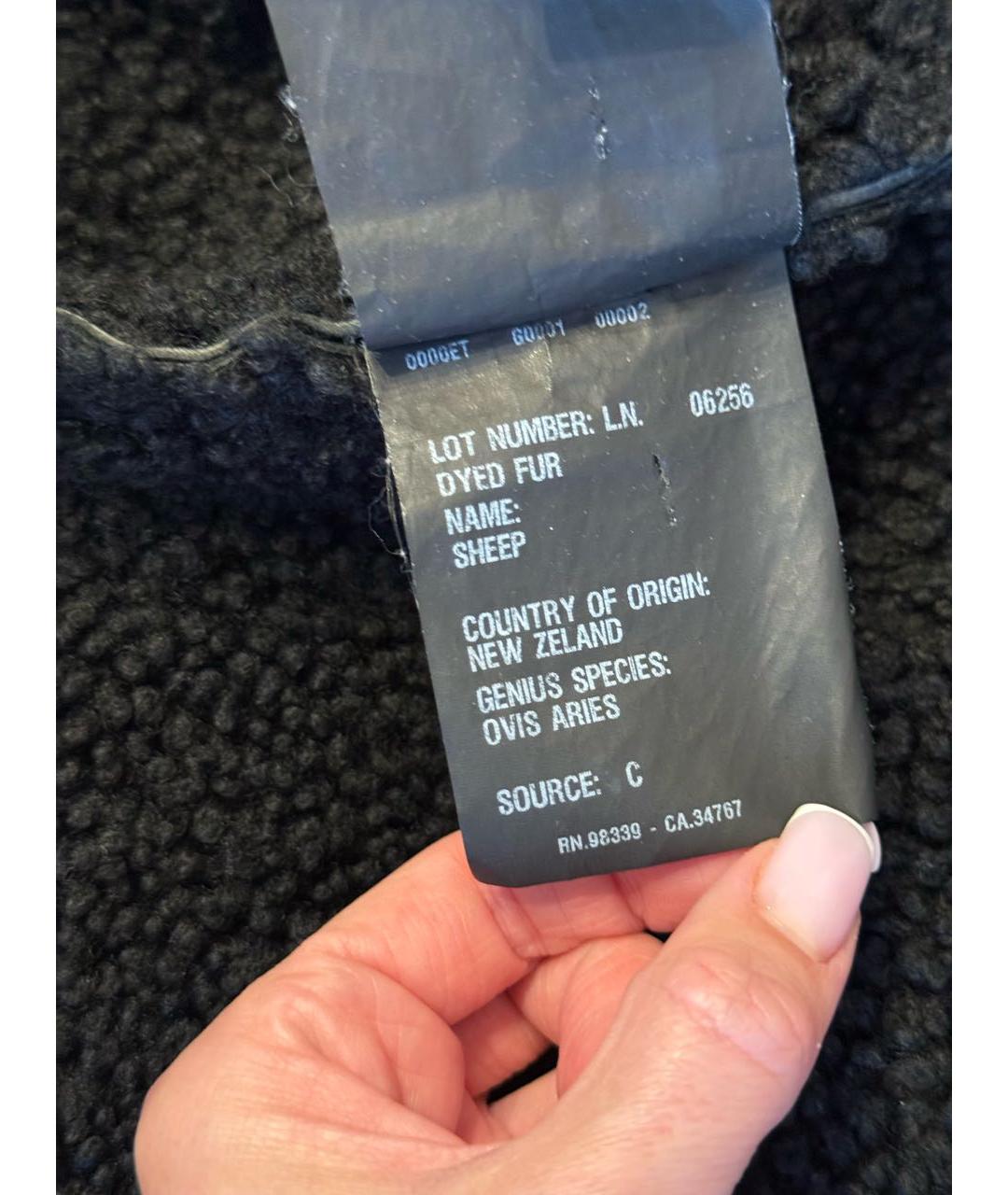 MIU MIU Черная меховая дубленка, фото 7