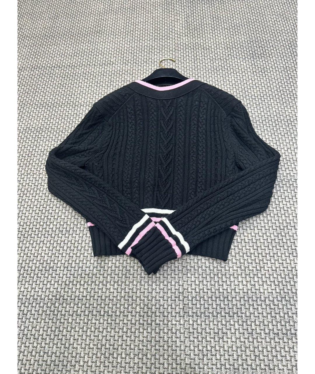 CHANEL Черный хлопковый джемпер / свитер, фото 3