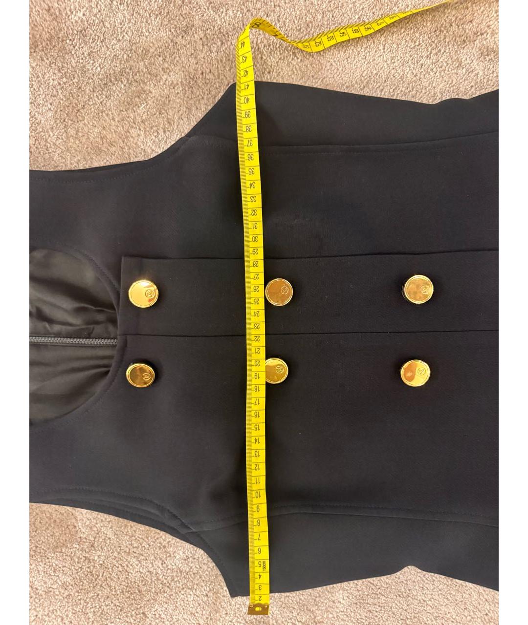 LOUIS VUITTON Черное шерстяное коктейльное платье, фото 6