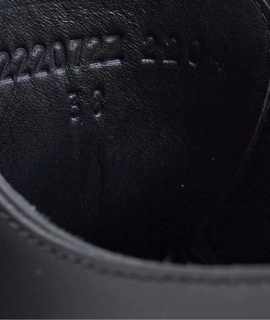 HERMES Черные кожаные ботинки, фото 7