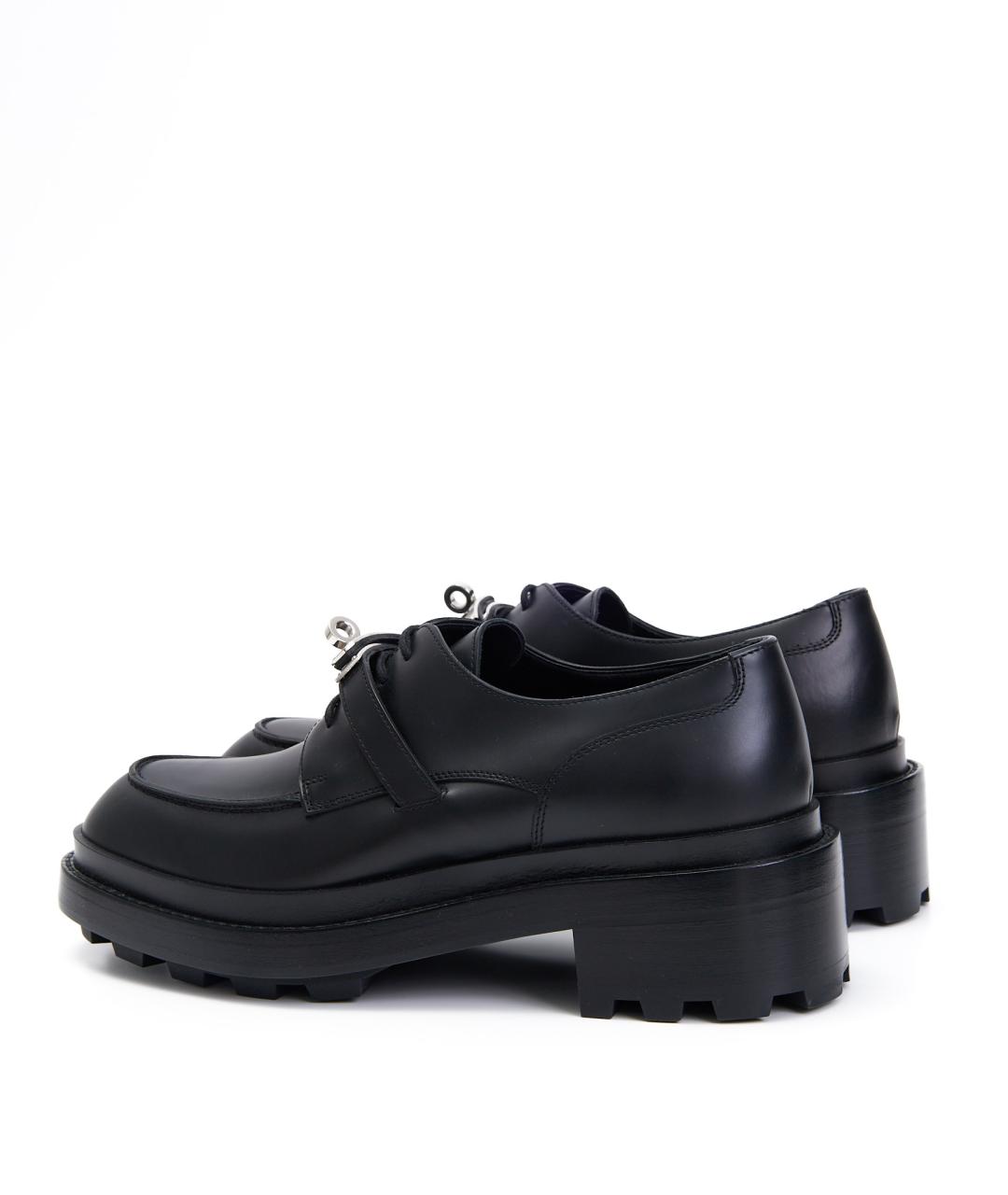 HERMES Черные кожаные ботинки, фото 3