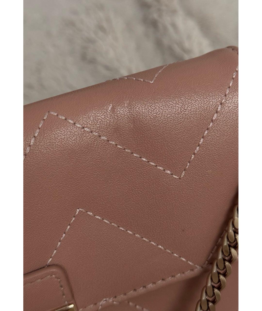 FURLA Розовая кожаная сумка через плечо, фото 7