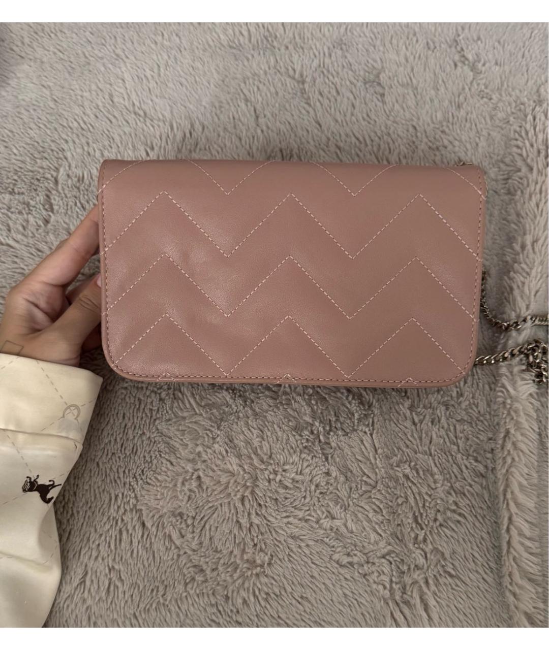 FURLA Розовая кожаная сумка через плечо, фото 3