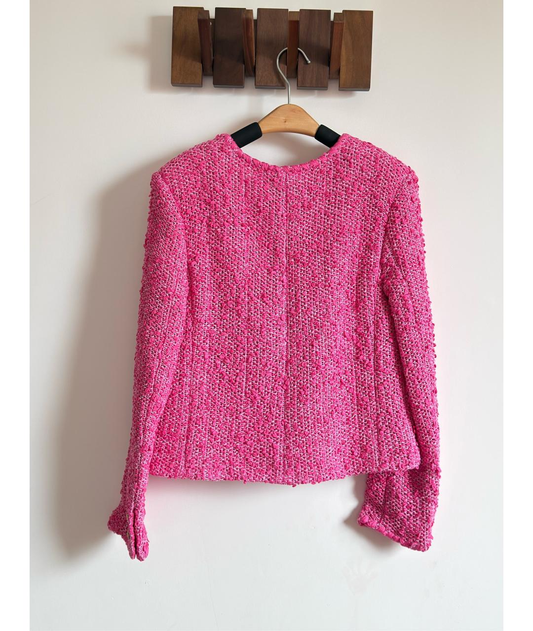 CHANEL Розовое хлопковое пальто, фото 7