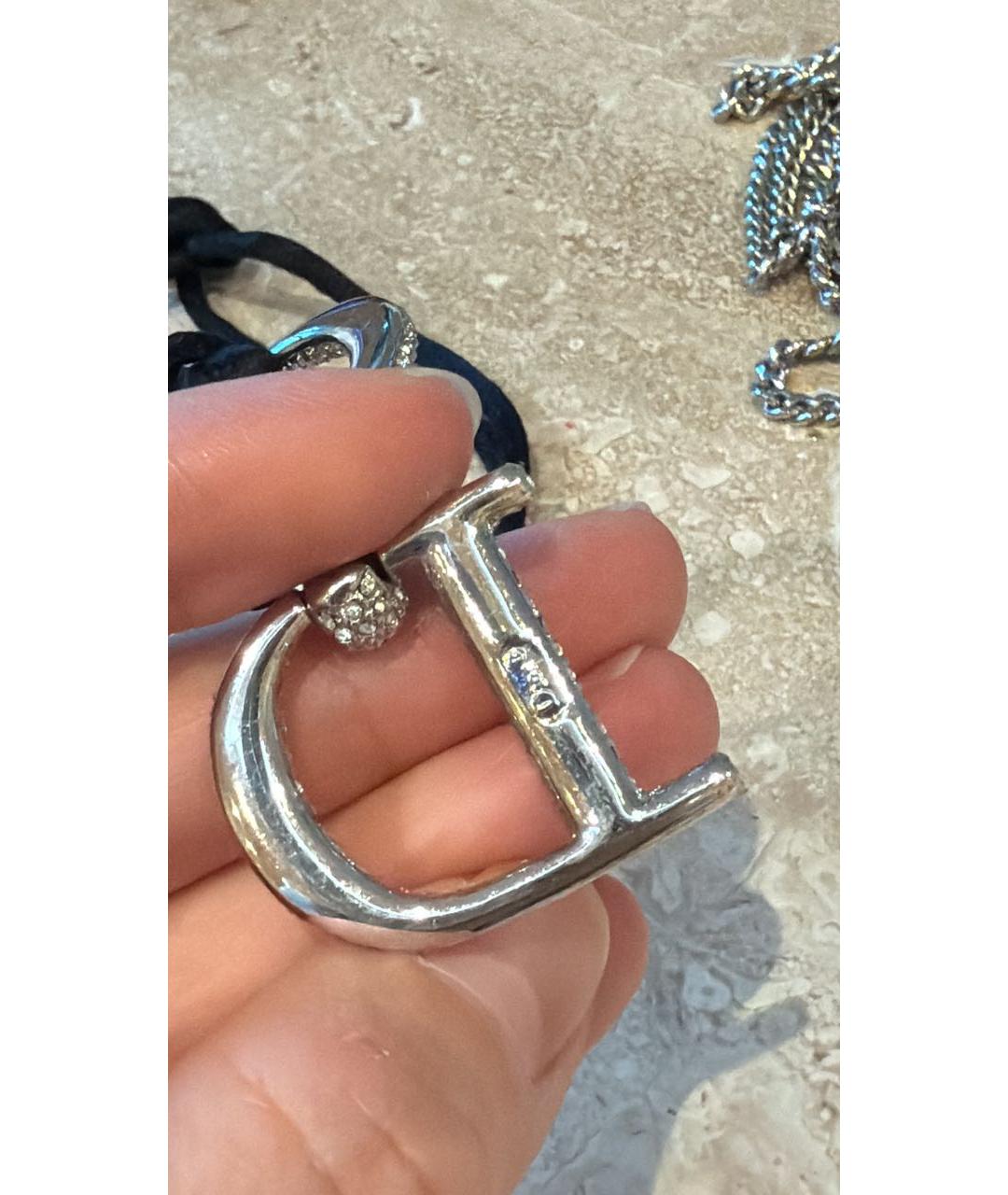 CHRISTIAN DIOR Белая подвеска, фото 4