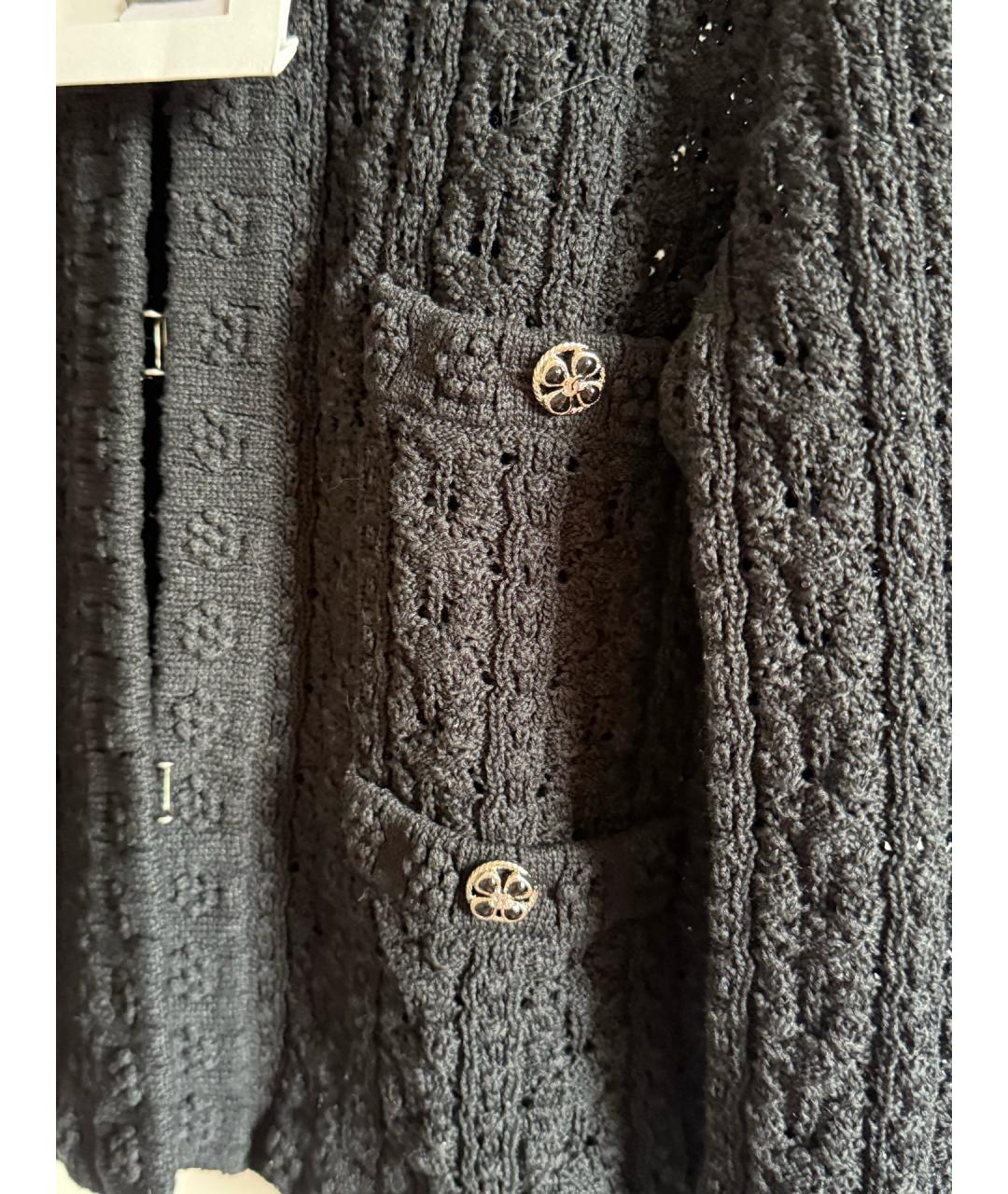CHANEL Черная хлопковая жилетка, фото 4
