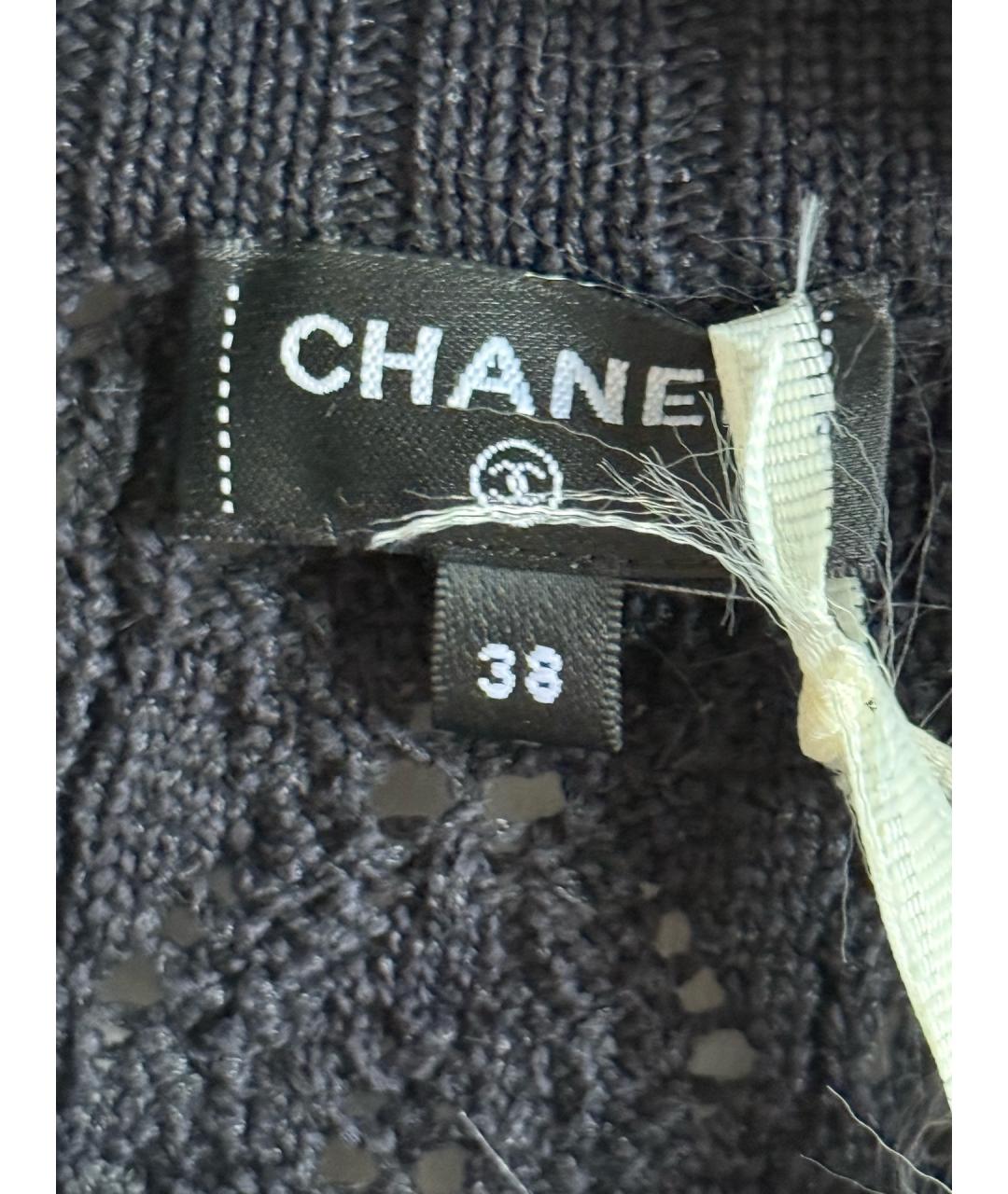 CHANEL Черная хлопковая жилетка, фото 7