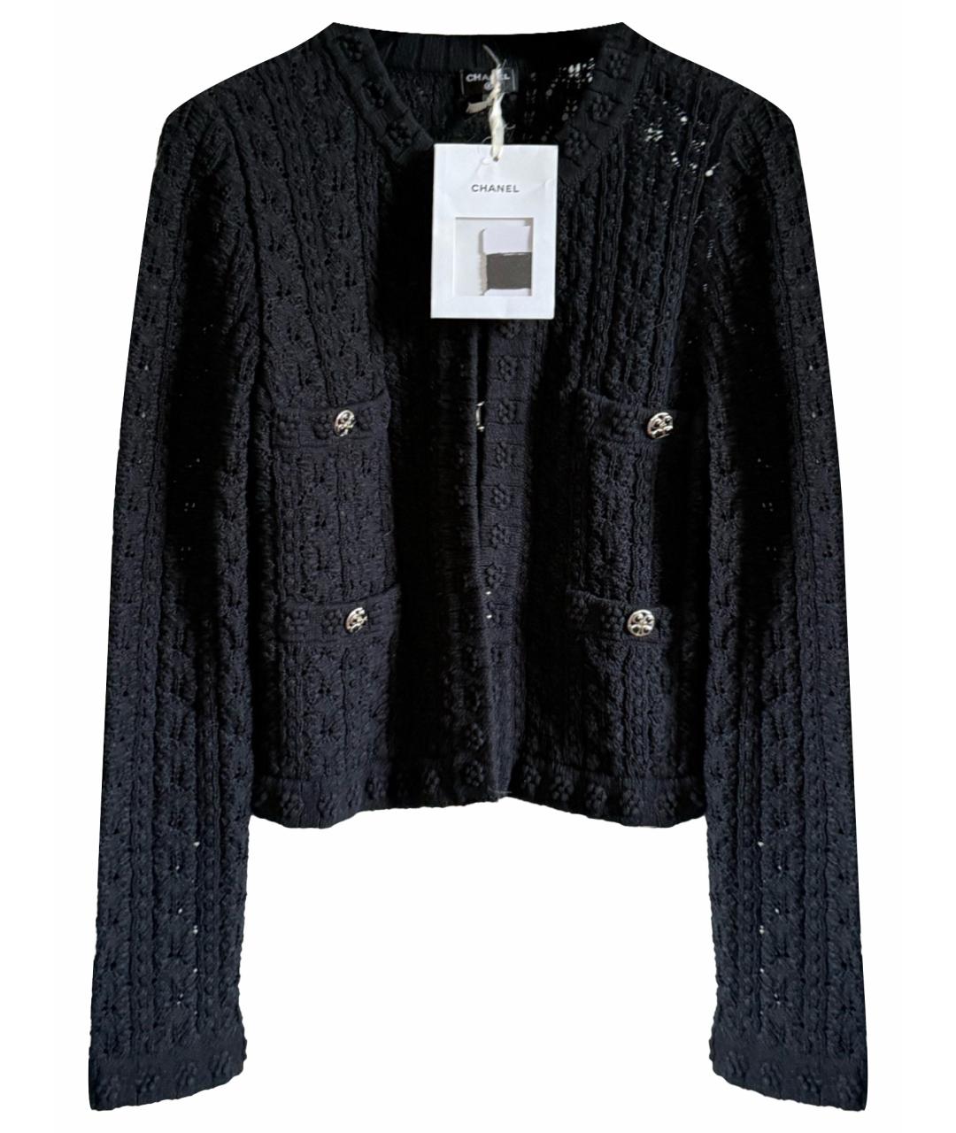 CHANEL Черная хлопковая жилетка, фото 1