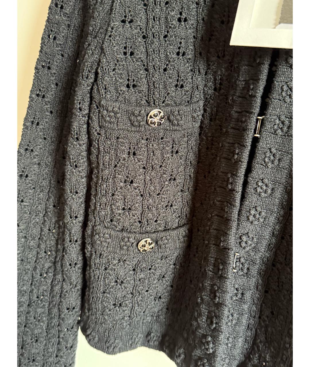 CHANEL Черная хлопковая жилетка, фото 6