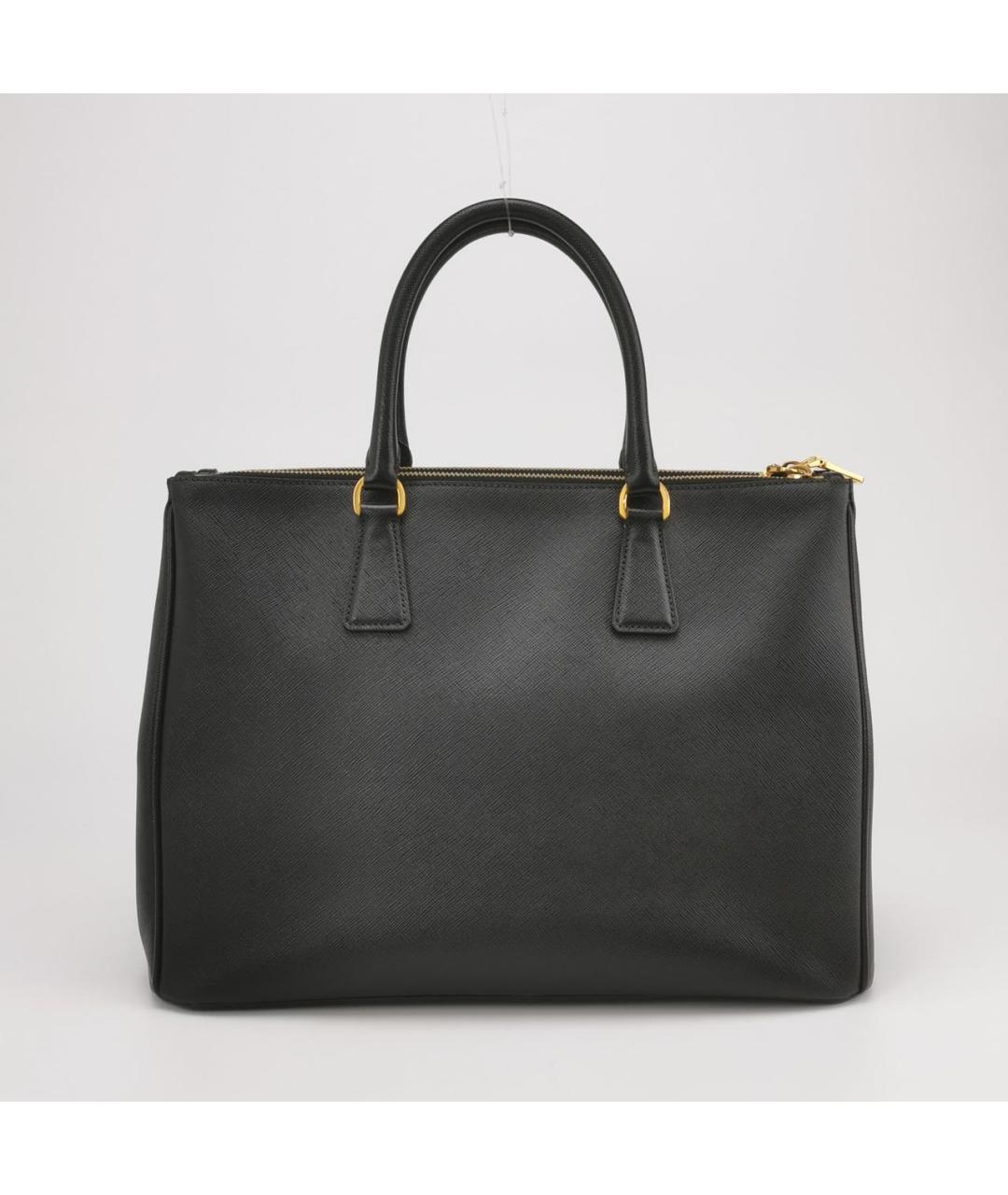 PRADA Черная кожаная сумка с короткими ручками, фото 4