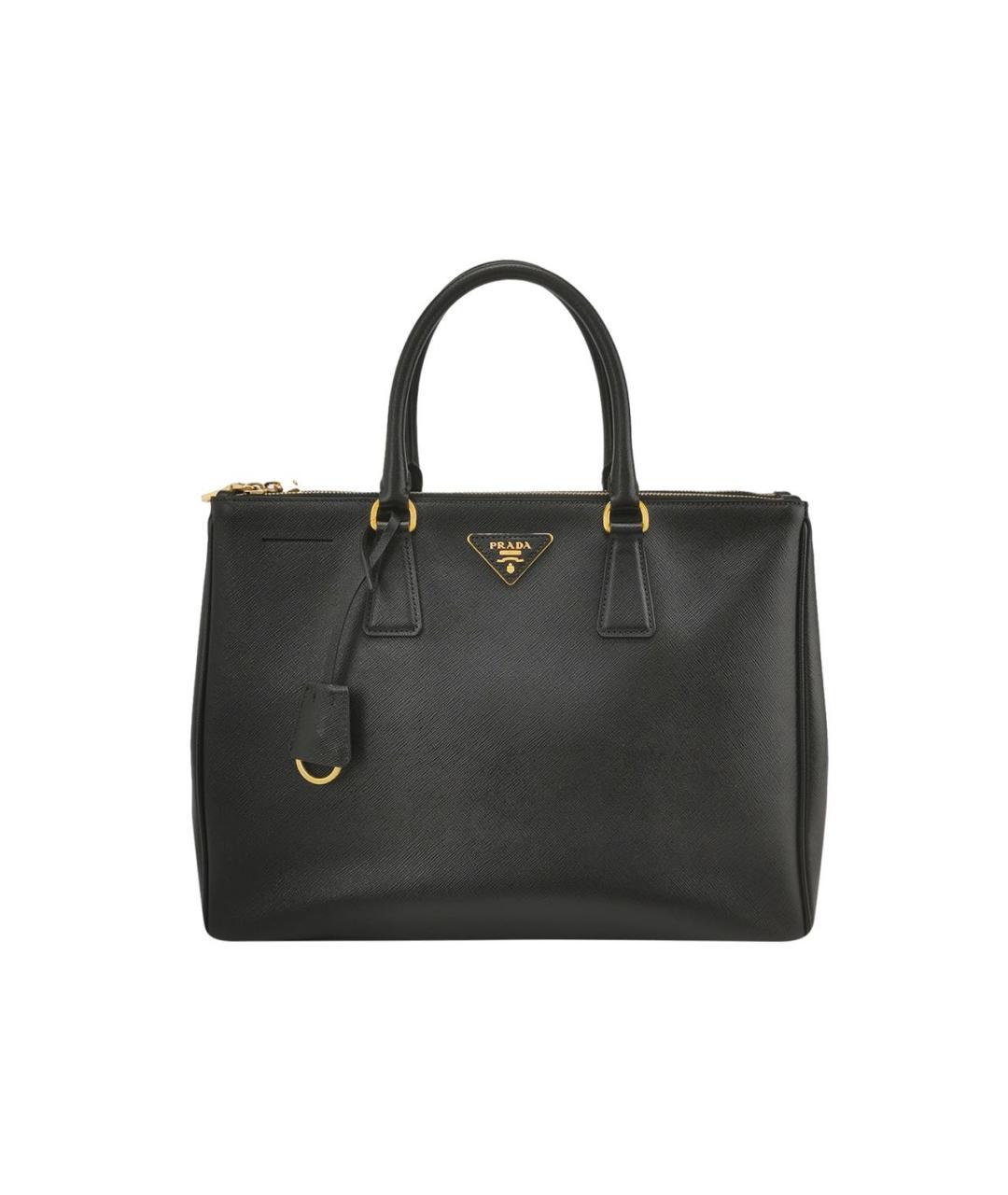 PRADA Черная кожаная сумка с короткими ручками, фото 9