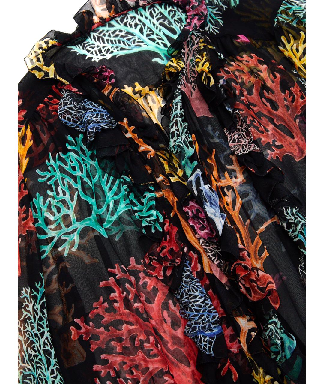 DOLCE&GABBANA Черная шелковая блузы, фото 6