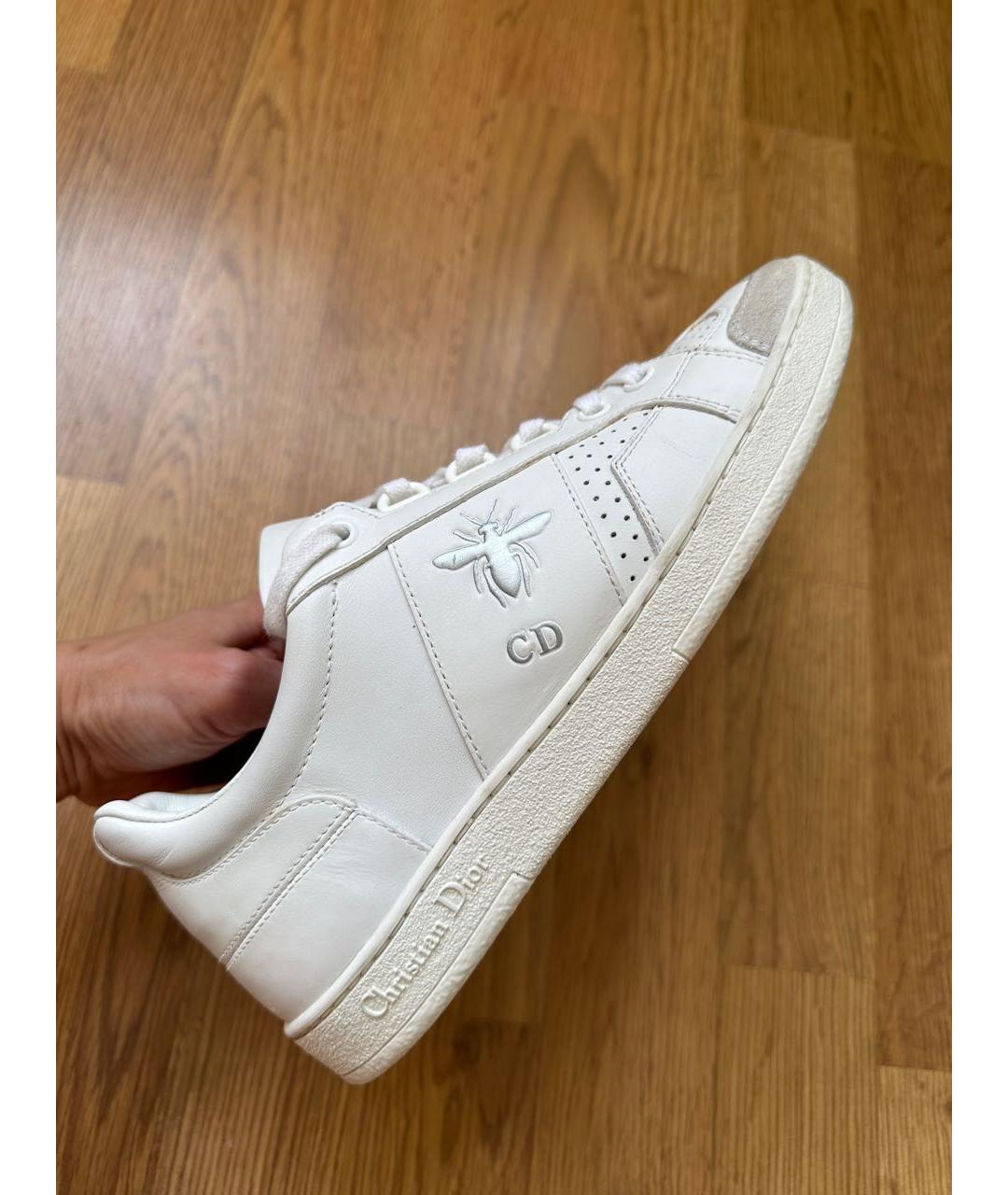 CHRISTIAN DIOR Белые кожаные кеды, фото 5