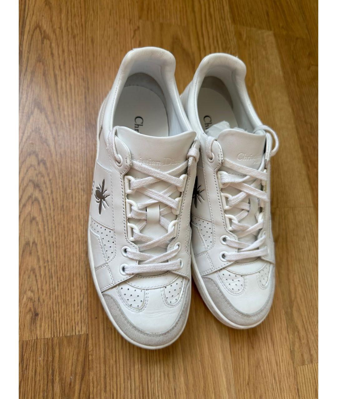 CHRISTIAN DIOR Белые кожаные кеды, фото 3